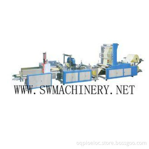 Full Automatic Shoe / Clothing bag Non Woven Bag Making Mac